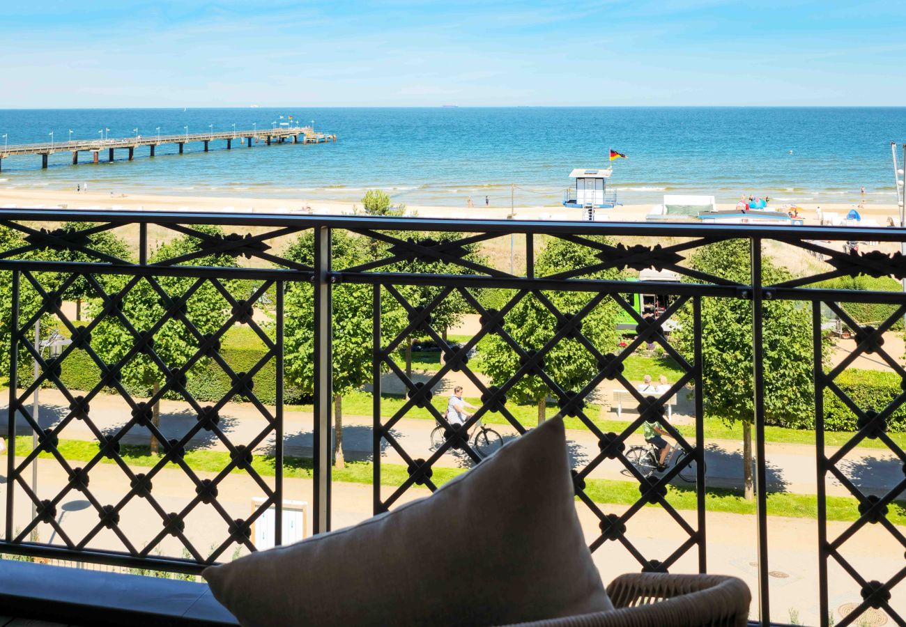 Ferienwohnung in Heringsdorf - Villa Seeblick - Suite Pleine Mer mit Balkon